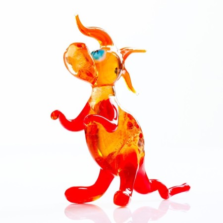 Figure made of glass "Dragon" 7x8x4cm, mix-3