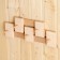 Hanger from alder, 1 level, 5 hooks