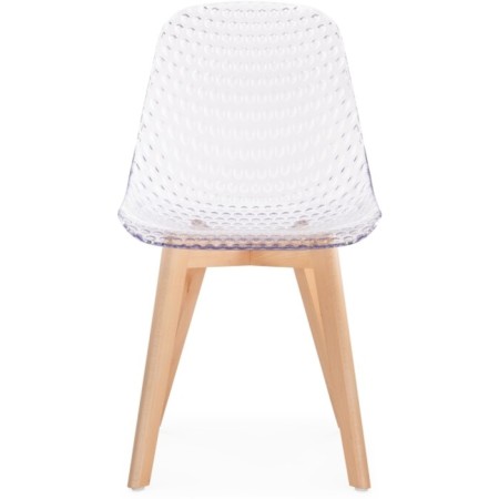Plastic stool VART BUKA/Plastic, natural/Transparent 47x53x81 cm-1