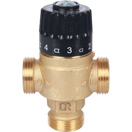 Mixing valve Stout SVM-0125-186520, 3/4 ", external thread, 30-65 ° C, KV 1.8-1