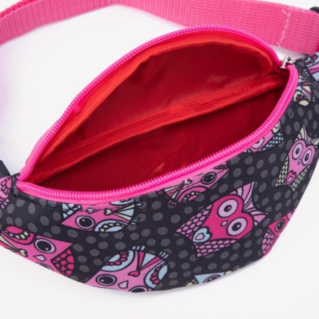Board belt on a zipper, black/pink color-2