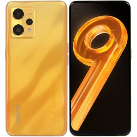Smartphone Realme 9, 6.4 ", Samoled, 2 SIM, 6 GB, 128 GB, 108 MP, 16 MP, 5000 mAh, NFC, Golden