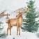 Apron "Ethel" Forest Animals 60x70cm, 100% HL, sarzha 190 g/m2