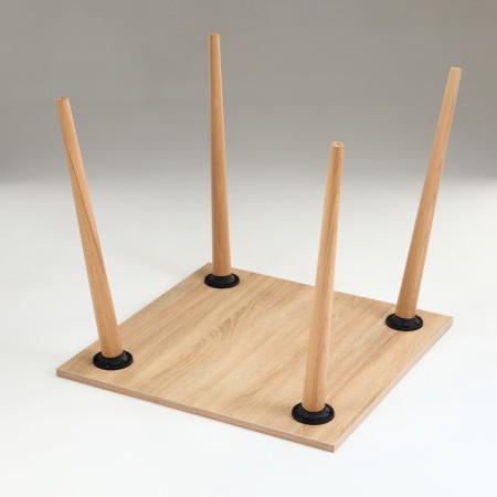 Square kitchen table, 800*800, sonoma oak-5