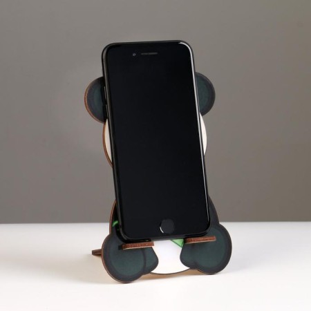 Stand for the phone "Panda", wood-1