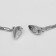Kulons "Uenubles" halves, color silver, 34 cm
