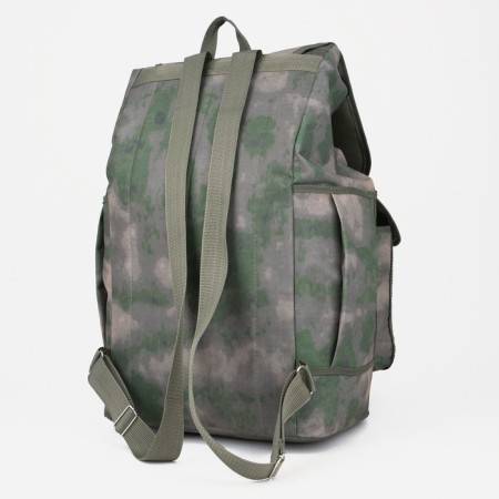 Tourist backpack, 55 liters, cord department, 3 outer pockets, ZFTS, green color-1