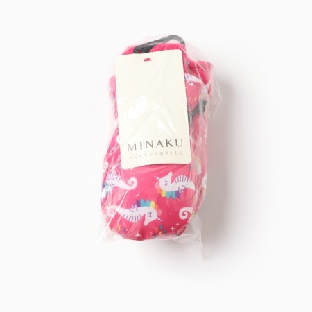 Winter children's mittens minku, raspberry color, 15cm-7