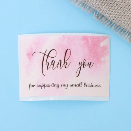 Stickers in the roll "thank", 250 pcs, 2.5 x 3.8 cm-3