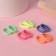 Hair elastic band "Mahrushka Sport" (set of 100 pcs) stripes brightness, 2.5 cm
