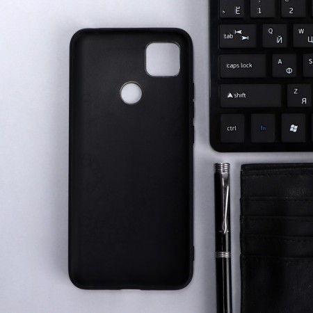 Innovation cover, for Xiaomi Redmi 9c, silicone, matte, black-1