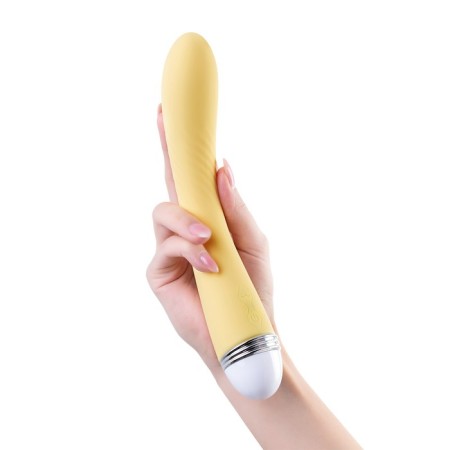 Vibrator Flovetta by Toyfa Calla, silicone, yellow, 22 cm-10