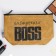 Craft cosmetic bag "mood: boss", size 11x17 cm
