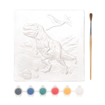 Reusable coloring "Dinosaurs", 20 × 20 cm-1