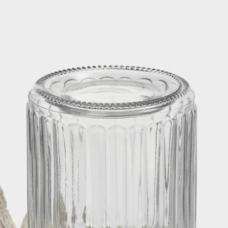 Bank for bulk products with a ceramic lid "heart", 300 ml, white color-6