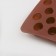 Form for marmalade Dolyan "Coffee beans", silicone, 18.5 × 11 × 1 cm, 55 cells (1.6 × 1.2 cm), brown color