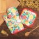 Kitchen set (2 objects) of the “fruits” shares, a bag 17x17 cm, mittens 26x16 cm, 100% p/e