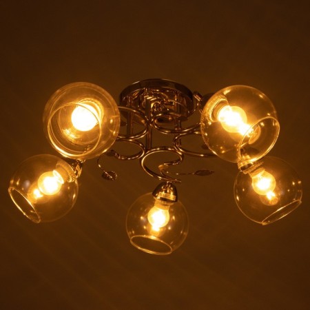 Aleste chandelier 5x60W E27 gold 58x58x23cm-2
