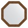 Mirror in the baguette frame, vignette aged bronze 56 mm, 60.4x60.4 cm