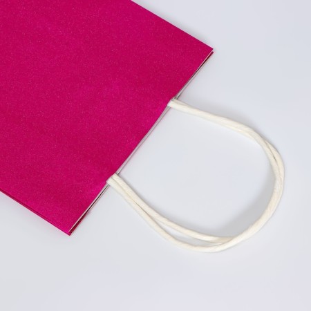 Gift Paper Pack with glitter pink, 15 x 8 x 21 cm-3