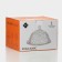 Glass dish for serving with a lid "Volcano", 19.3 × 13.5 cm, the color is transparent