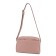 Female bag, artificial leather, pink 27x9x20 cm