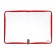 Plastic folder A4, 325 x 230 x 25 mm, lightning around, calligrata "office", PM-A4-01, 0.5 mm, transparent, red