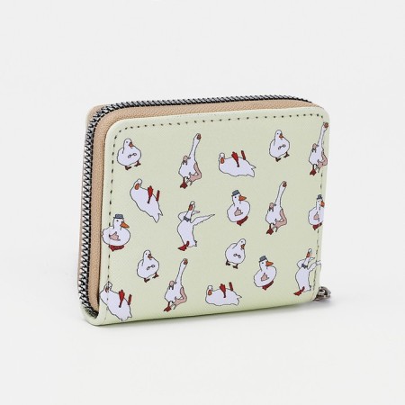 Lightning wallet, card for cards, for coins, yellow color-1