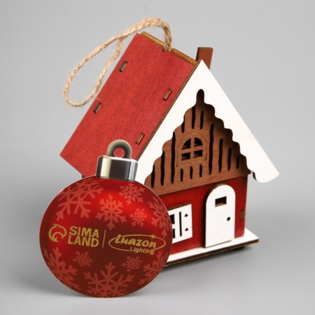 Submissive Sveta "Red House", 9.5x5.5x10 cm, 1 LED, AG10X3 (in set), glow warm white-3