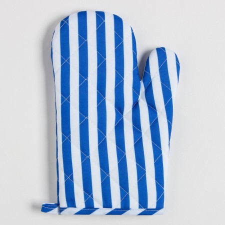 Kitchen set of shares. Color blue take 17x17 cm, mittens 26x16 cm, 100% p/e-2