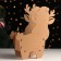 New Year. Kashpo Wooden New Year's "Olennok" 28x22.5x8.5 cm nut
