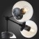 Ceiling Ceiling ST LUCE. SL549.402.09. Stampo. 9x40 watts, E27, 68x68x40 cm, black color