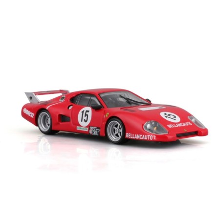 Racing machine BBURAGO Ferrari 512 BB II Serie 1981, Die-Cast, 1:43, Red color-1