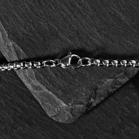 Pendant "finger" medium skeletal, color black silver, l = 70 cm-1