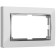 Frame for a double outlet WL03-FRAME-01-DBL-WHITE, white color