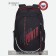 Youth backpack 44 x 28 x 23 cm, Grizzly, ergonomic back, laptop compartment, black/red
