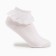 Baby socks with lace, white color, size 16-18