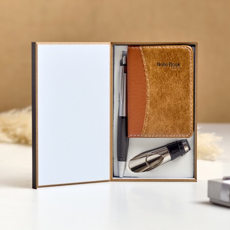 Gift set 3B1 (pen, notebook, plug plug)