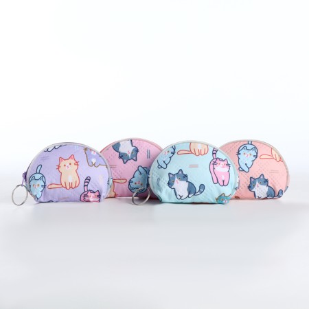 Children's wallet with a zipper, color mix