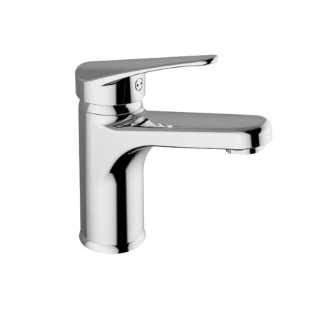 Zipponi Kristal washbasin mixer, medium 1-crap with a bottom valve, chromium color