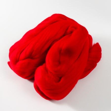 Fasting wool 100% thin merino wool 100g (06 red)-1