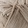 Yarn "Macrame Macrama" 100% polyester 130m/90g (156 gray-beige)