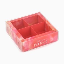 Box for 4 sweets with cells 