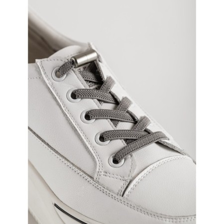 Braus laces elastic with a latch, gray