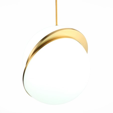 Suspension lamp ST LUCE. SL1164.313.01. Laico. 1x60 W, E27, 25x25x30 cm, brass color-11