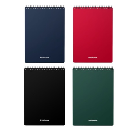 Notepad A5, 60 sheets in a cage, on the crest Erichkrause Classic, plastic cover, offset unit