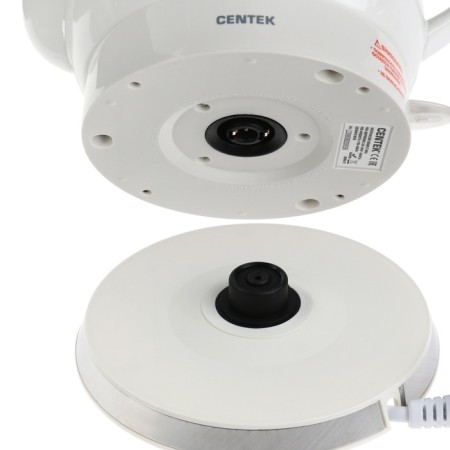 Electric kettle Centek CT-0062, ceramics, 2 l, 2000 watts, white-6
