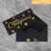 “Gifts” envelope, on black craft, embossing, 16.5 x 8 cm