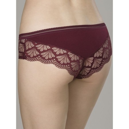 Female cowards, size 48, burgundy color-2