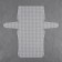 Canvas-base for embroidery of a bag, plastic, 33.5 × 35.5 cm, 2 × 2 mm, white color